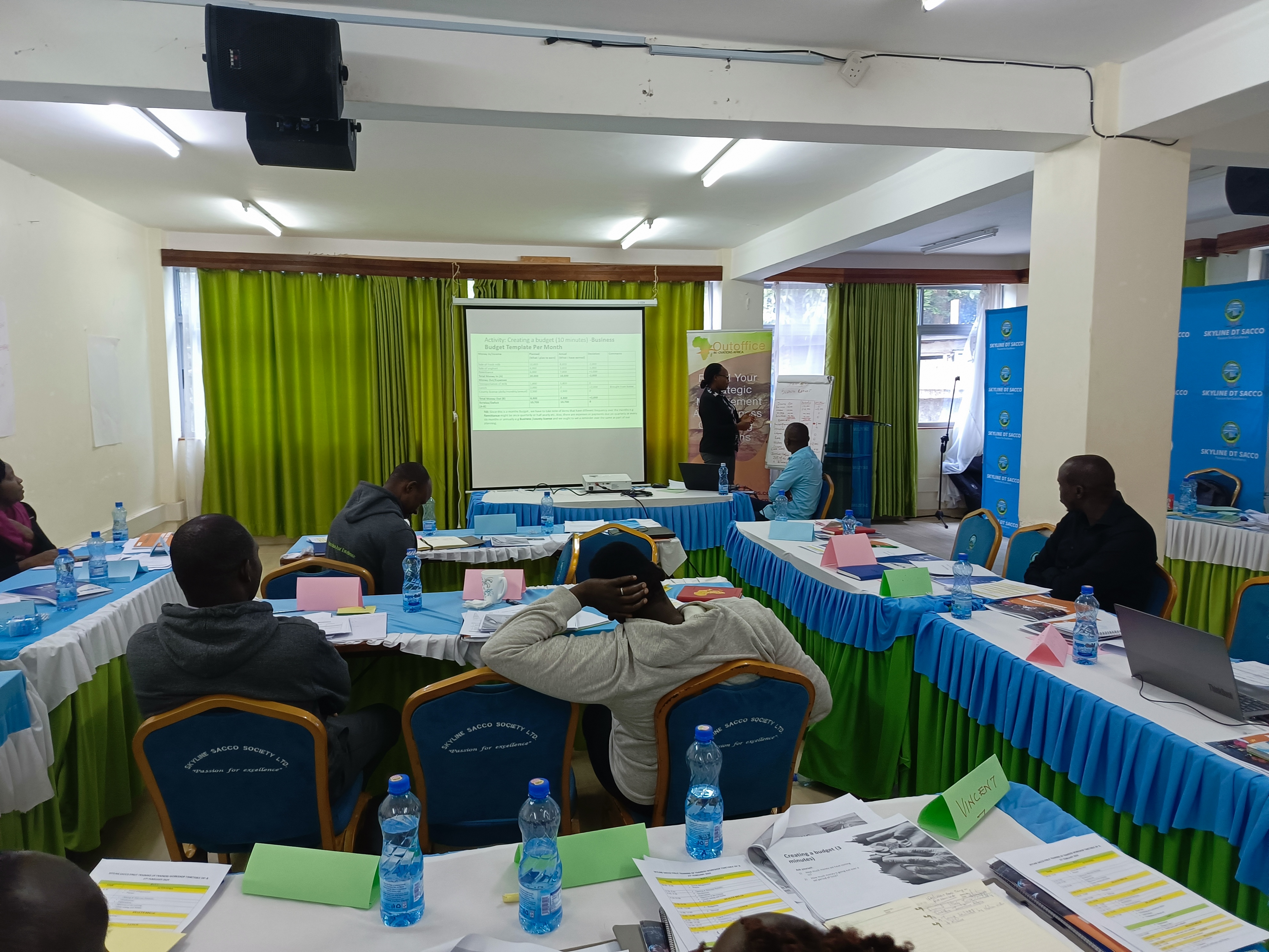 Participants seated at Skyline DT Sacco training