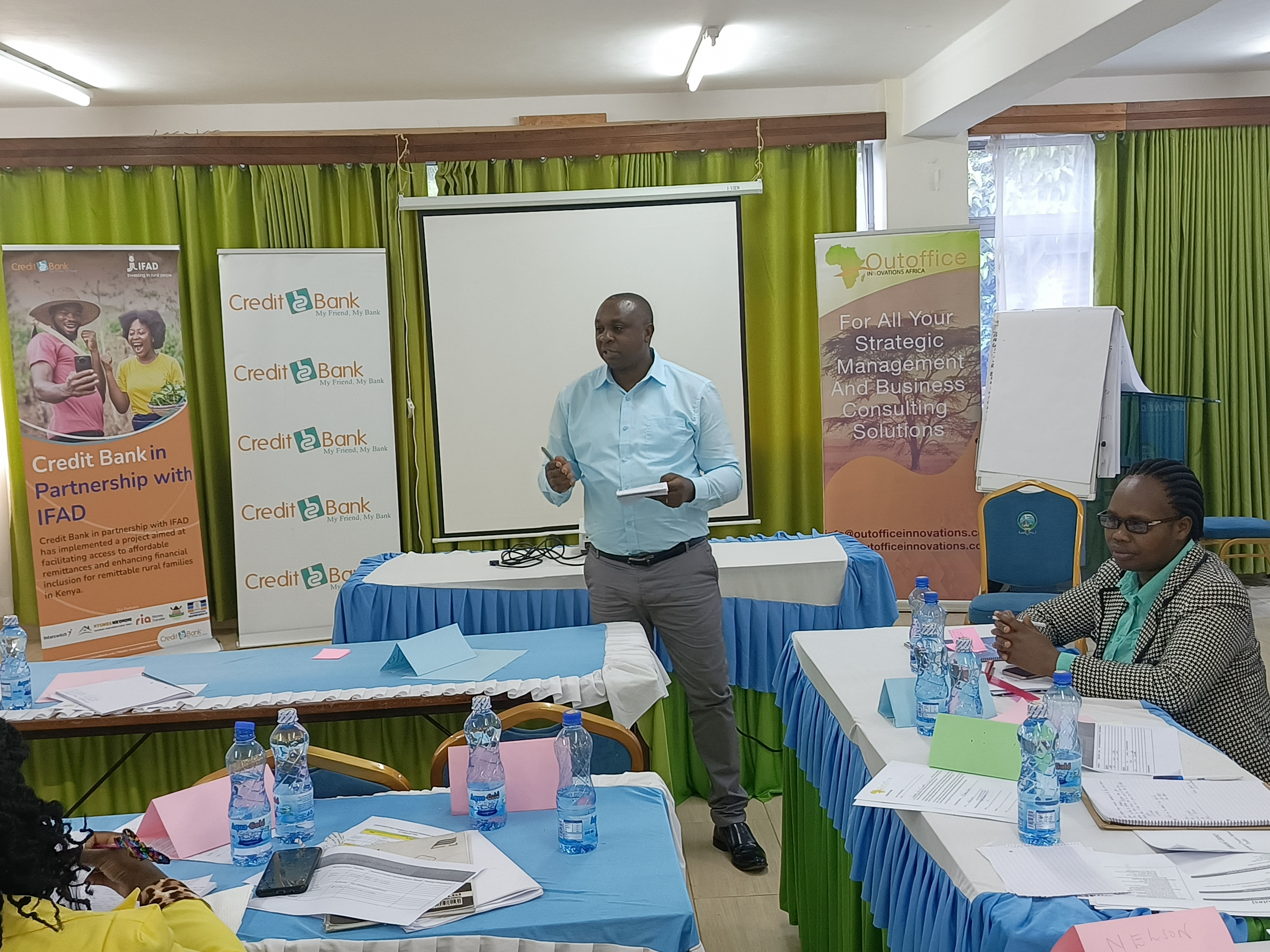 Facilitator engaging with attendees